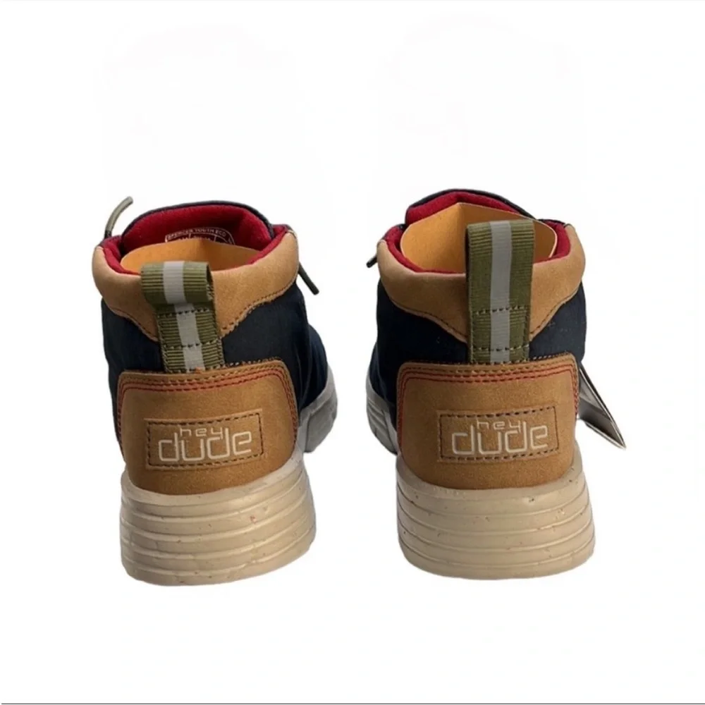 Hey Dude Spencer Youth Eco Boot Navy Size 4 NWT